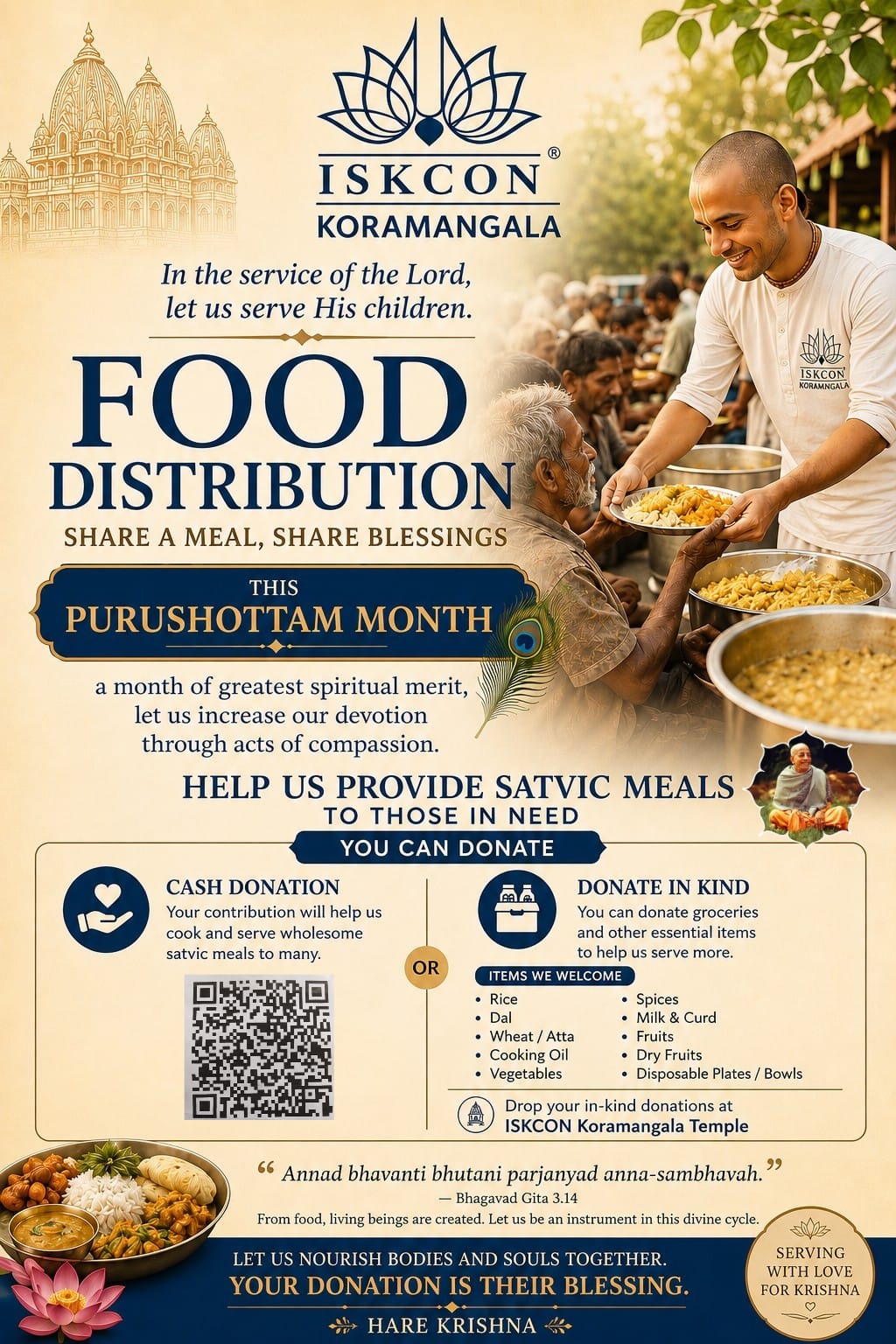 Donate in Purushottam Month